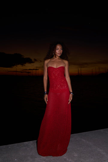Rouge maxi dress